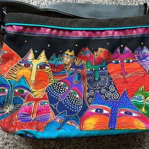 Laurel Burch Cat Bag - Retro Shoulder Bag Purse